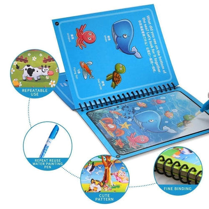 Reusable Magic Water Quick Dry Book Water Coloring Book